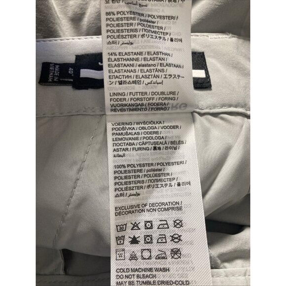 New J. Lindberg High Rise Golf Shorts Mens 40 Gray Stretch Luxury Designer - Picture 7 of 7